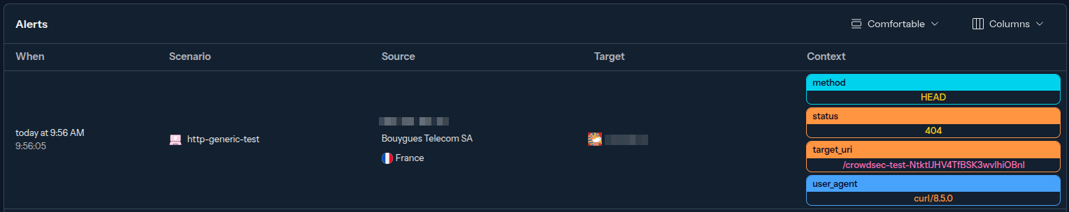 appsec-generic-test console view